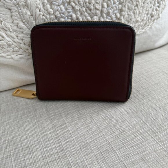 All Saints Lena Hex Leather Zip Wallet - Picture 2 of 11